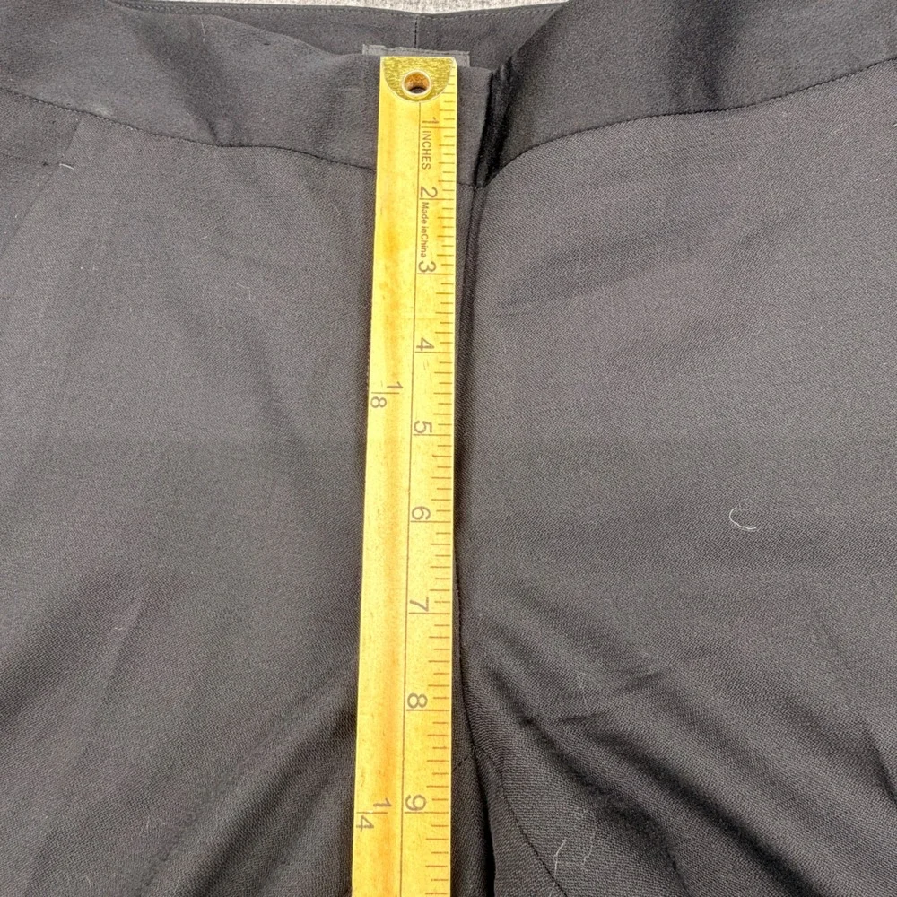 Theory Womens Black Wool Blend Straight Leg Dress‎ Pants Trousers Size 2